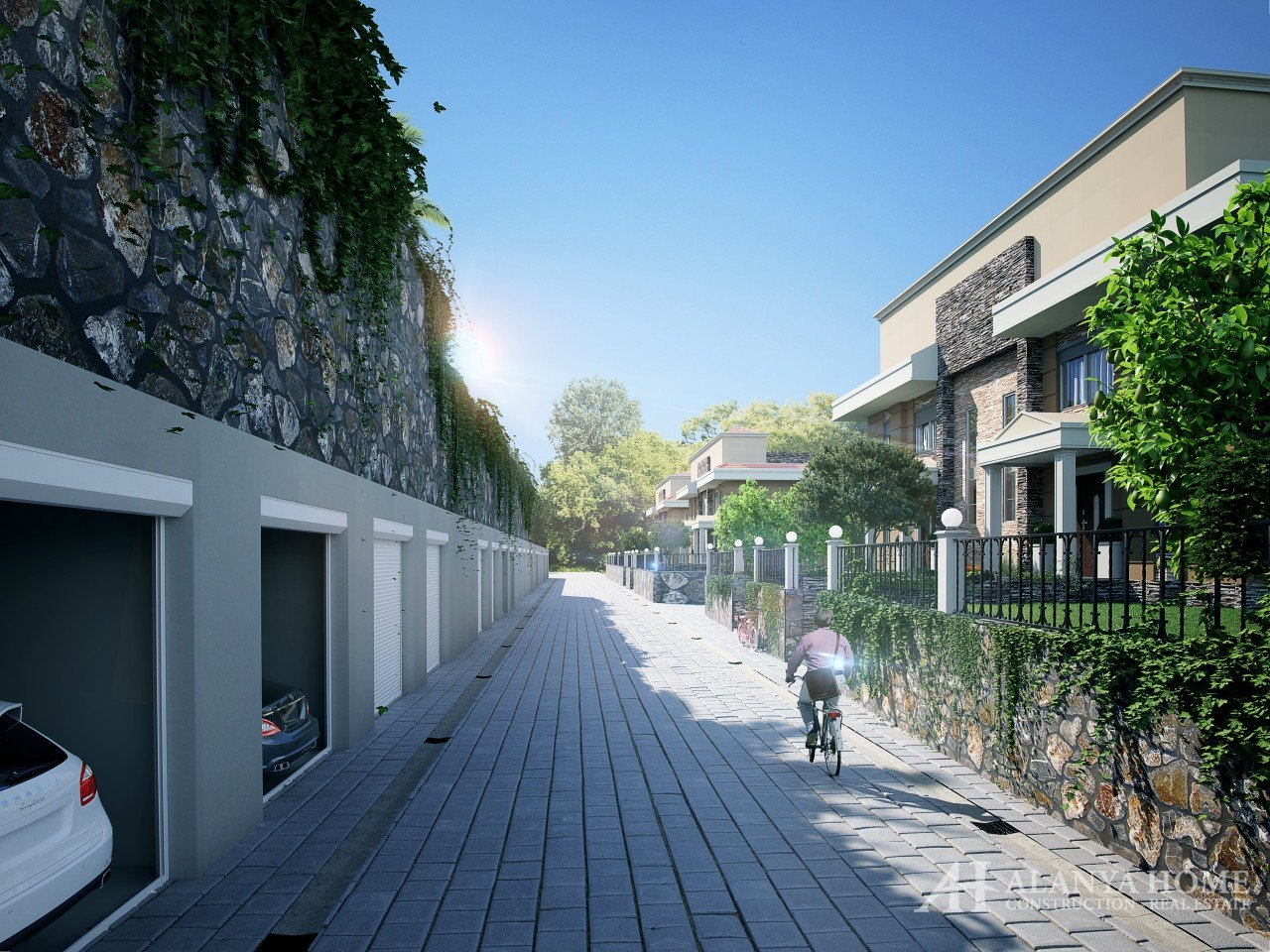 فيلات Avakado Village Kargicak ألانيا أنطاليا تركيا صور شراء بيع شقة مفروشة بالتقسيط في مبنى جديد من